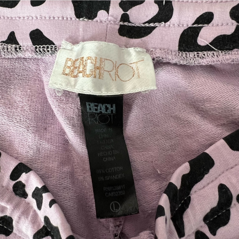 Beach Riot x Revolve Banded Sweatpants Leopard Print - Picture 6 of 6